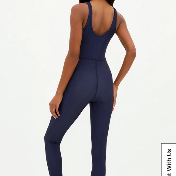 Beach Riot Active Navy Rosalie Jumpsuit, SIZE MEDIUM 1281 - Picture 5 of 8